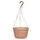 GROWER SELECT 10IN BUSHEL HANGING BASKET W/HANGER TAN W/BROWN WASH 24/CS
