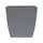 HC 10" Aria Square Planter Warm Grey