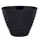 Southern Patio 16" Beehive Planter With Saucer Navy