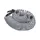 Orbit 50' Coil Hose with Nozzle Grey