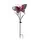 Moonrays Solar Metal/Glass Butterfly Red
