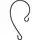 Natures Way 9in Metal Decorative Hook Black
