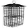 Natures Way Metal Suet Cage Bird Feeder w/ Roof 4 Cake Black