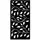 Outdeco 6'x3' Metal Panel Leaf Black