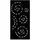 Outdeco 6'x3' Metal Panel Spiral Black
