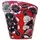 Talavera 10" Flower Pot Black/White/Red