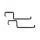 Panacea Hold All 46" Flower Box Bracket Black