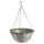 Gardener Select 14"' Round White/Black Plastic Hanging Basket with Stiff Hanger 24/CS