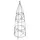 Panacea 36" Black Circular Obelisk With Finial