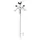 Panacea 78" Rooster Weathervane Shepherd Hook