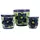 Sun Ceramica Madrid Planter Set of 3 Verde