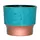 HC 7" Sprite Succulent Pot Faux Turquoise