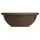 HC 22" Garden Bowl Planter Chocolate w/ Removable Drain Plugs Akro Mils