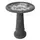Algreen 20"x20"x20" Plastic/ Stone Composite Birdbath Gray