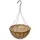 Grower Select 16" Hanging Basket Black 20" 4 Strand Wire Hanger Flat Bottom Coco Liner ; 25/Cs 16in X 8in 3.43 GAL / 13 liters Liquid Volume Capacity