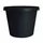 HC 8" Prima Planter Black