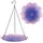 Natures Way 11in EcoCycle Hanging Birdbath Violet Begonia