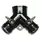 Rain Drip Y Conn Dual Shutoff