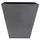 Tusco 18" Cosmo Square Planter Slate