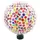 VCS 10" Rainbow Flowers Glass Globe