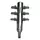 Chrome Air Divider 6 Outlet