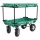 Millside 20"x38" Plastic Double Deck Cart w/ Flat Free Tires