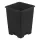 Gro Pro Black Plastic Square Pot 5 x 5 x 7 in (4480/Plt)