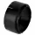 6" Locking Outlet, Black Styrene Universal