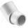 2-1/2" 45 Street Elbow PVC Sch. 40 Spigot x Slip | 427-025