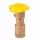 Quick Coupling Valve, 1"Female Red Brass 2-Piece with 1 Slot Locking Yellow Lid