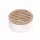 4" Round Polished Brass Flat with PVC Collar Drain Grate | NDS906PB