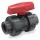 1" Slip x Threaded Black PVC 150 psi BTU Series True Union Ball Valve | NDSBTU1000E