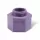 1/2" FNPT x Nozzle Thread Purple Plastic PA8SNP Series with Screen Non-Potable For 1/2" MPT Threaded Risers Shrub Adapter | RBLPA8SNP