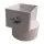 Adapter, 4" x 6" x 6"Flushmount Downspout x Solvent Sewer Hub PVC P Series SDR-35 Solvent Weld
