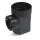 6" Round 1-Outlet Black Drainage Catch Basin | RBDDB6R1