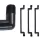 1/2" x 3/4" MPT 6" L Black Standard Swing Joint | HTRSJ7506