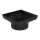 12" x 12" Square HIPS Black Low Profile Adapter | NDS1221