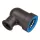 Reducing Elbow, 1" x 1/2"Spigot x FPT Black/Blue