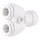 John Guest 2-Way Splitter - 3/8 in QC (10/pk)