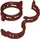 Mega Twine Clips, 25 mm, Terracotta, 100 pack