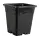 Active Aqua 12" x 12" Square Black Pot, 12" Tall, case of 24