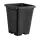 Active Aqua 6" x 6" Square Black Pot, 8" Tall, case of 50