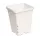 Active Aqua 7" x 7" Square White Pot, 9" Tall, case of 50