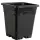 Active Aqua 9" x 9" Square Black Pot, 10" Tall, case of 24