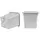 SunPack 12"x12" Square Pot, White 12" Tall