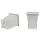 SunPack 7"x7" Square Pot, White 9" Tall