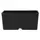 SunPack 5"x5" Heavy Duty Square Pot Black
