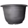 Grower Select 16.00 Roll Rim Pot Black / Silver 930/PL