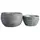 Gardener Select 2pc Grey Woodchip Round Flower Basker with Plastic Liner