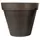 Gardener Select 14" Carved Finish with White Lines Chocolate Planter